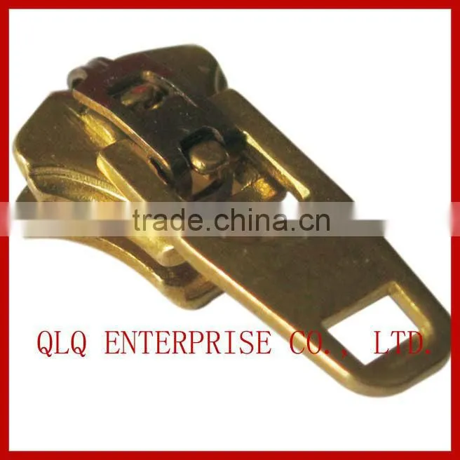 Leather zipper slider