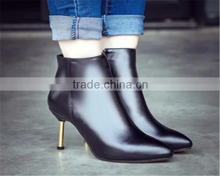 high heel summer boots leather boots women Plastic red boots