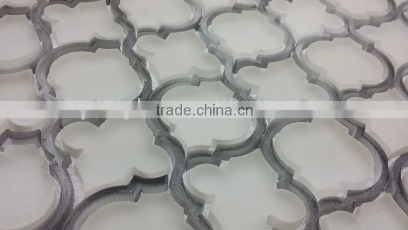 accurate water jet glass cutting gray color tile mix Lantern