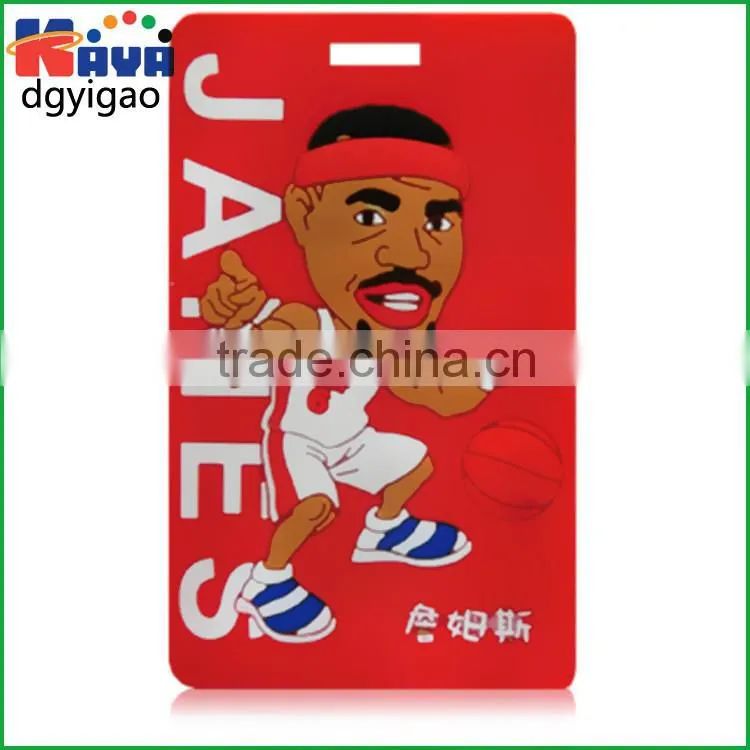 Wholesale custom 2d PVC personalized travel tags