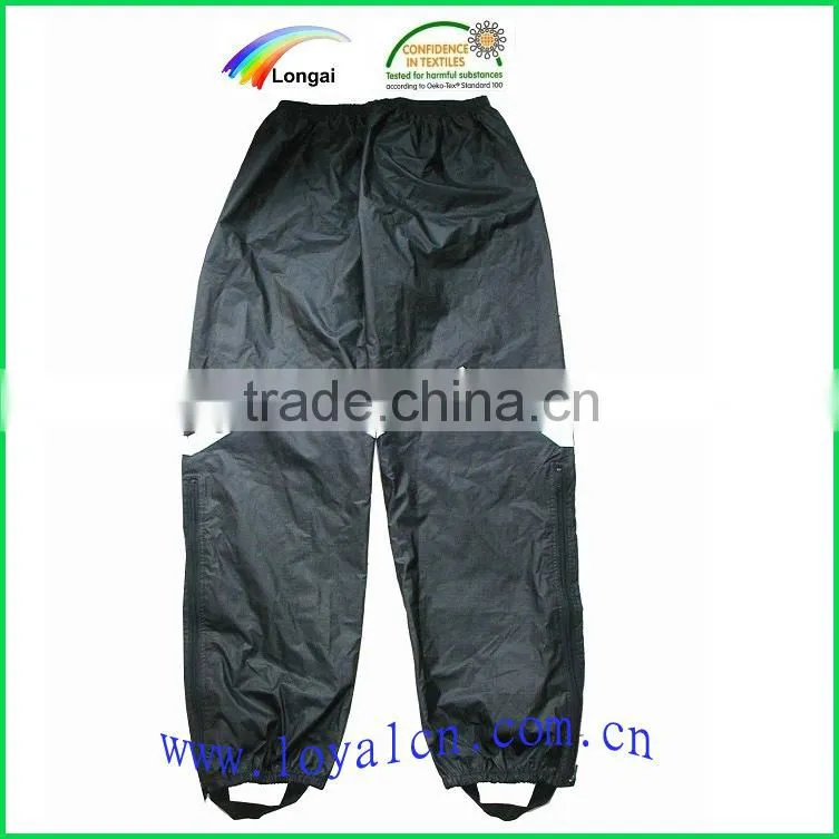 men black waterproof rain custom pants