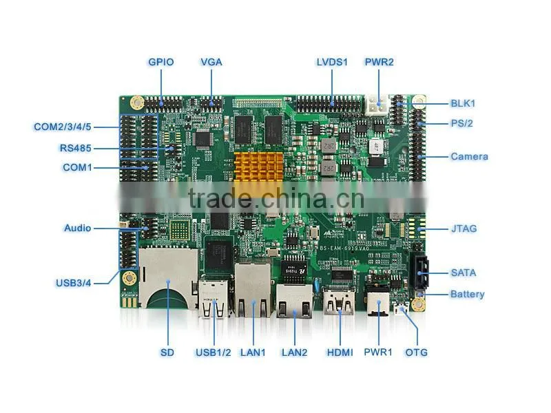 QY-IMX6S-B2(2)ARM Freescale IMX6 Linux/Android Dual/Quad Core ARM Board