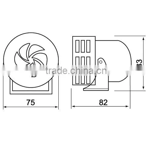 CNTD 50 60 HZ Mini Motor Siren Ac Metal Eectric Alarm Bells MS-190