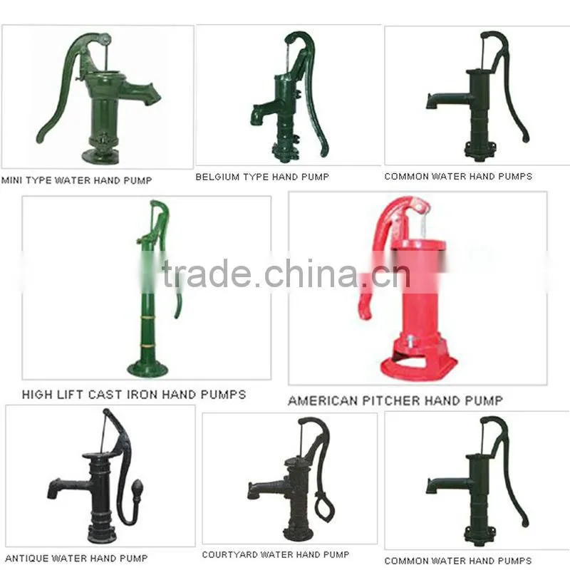 Antique Cast Iron Hand Operated Water Pump for Water Wells