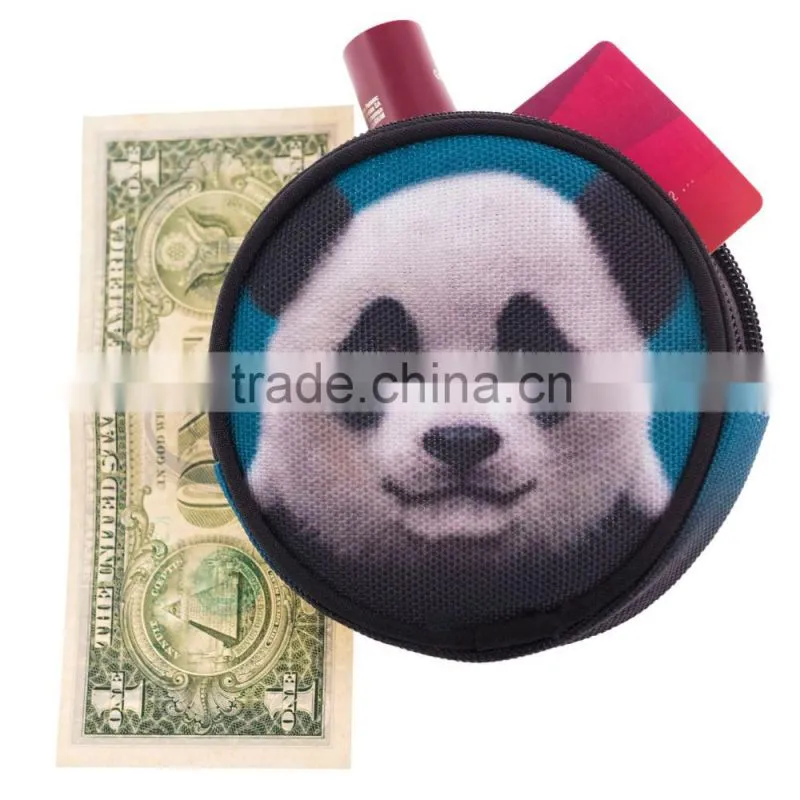 New Design Wholesale 3D Printing Emoji Custom Animal Coin Purse