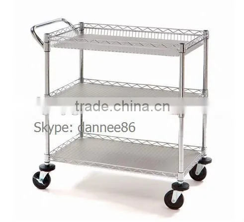 Commercial Utility Cart L 34" x W 18" x H 34.5"