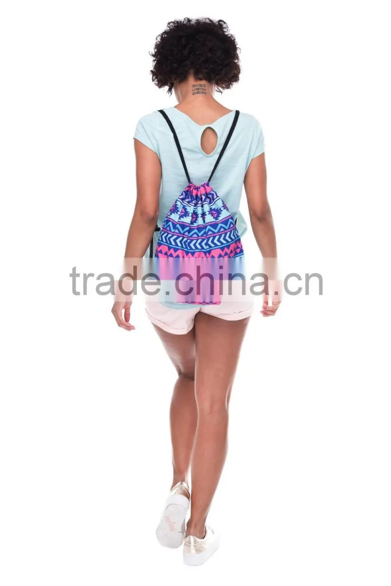 Brand New 3D Print Aztec High Quality Kids Colorful Drawstring Bag