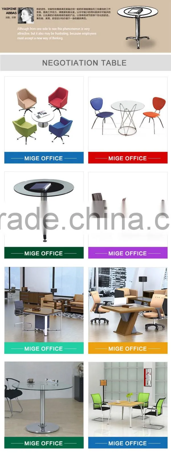 2016 new 3 seat solid wooden walnut wood luxury conference room table