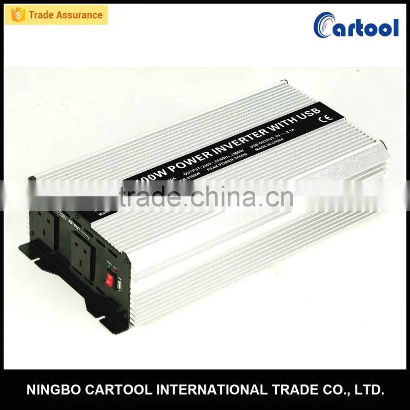 TUV approved 2500w German socket Frequency Inverter Ac Power Source inverter with USB