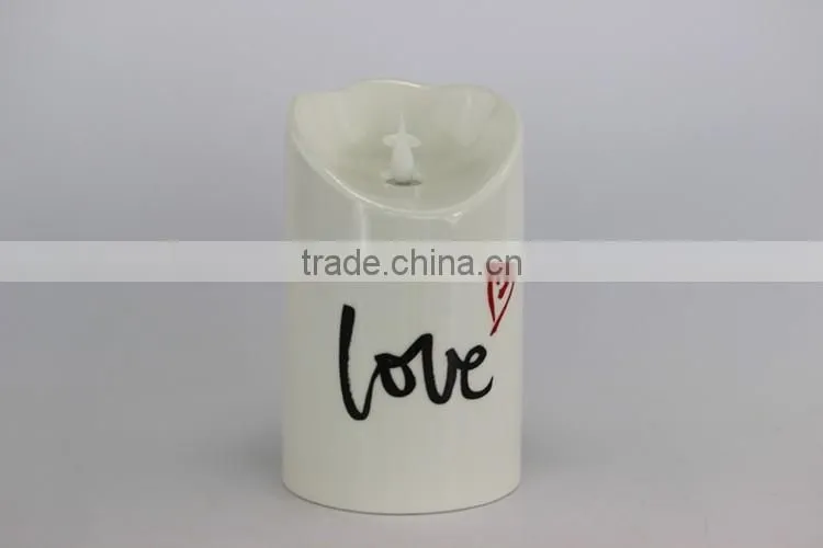 Custom High Quality Ceramic Led Candles for Wedding Decoration
