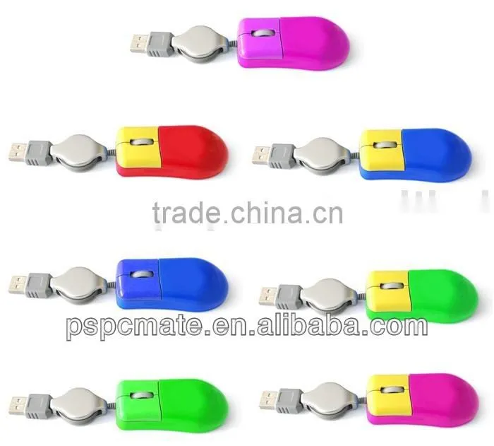 Super slim mini 3d wired mouse for gifts promotion wholesale