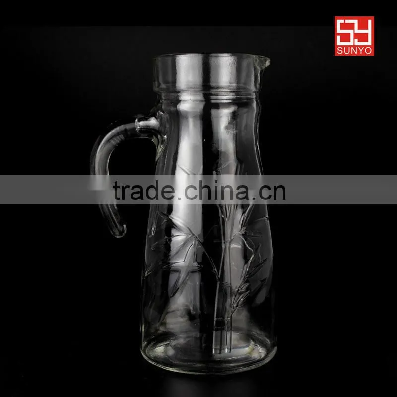 Drinking jar with lid high quality leadfree crystal star hotel supplier customized size