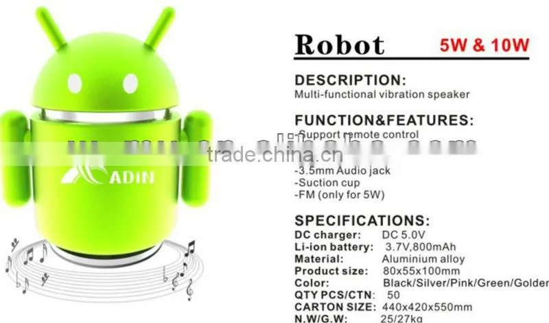 2014 hot Portable Mini Speaker with Vibration Technology