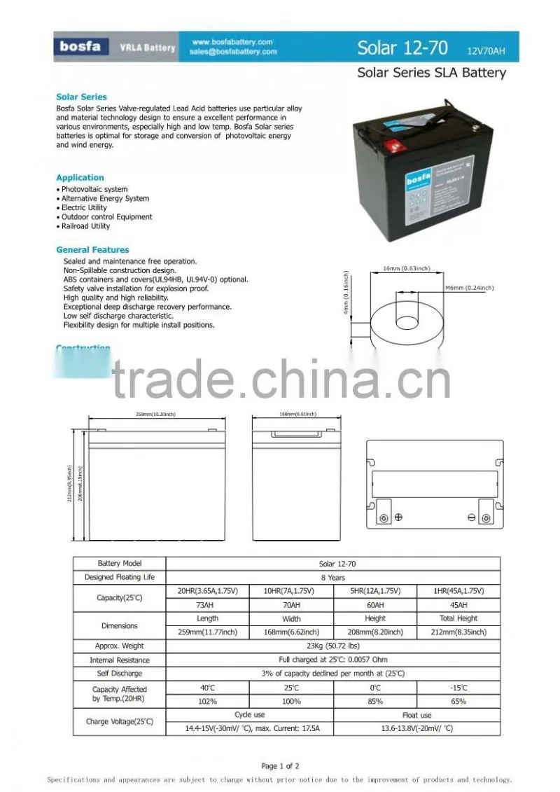 12v 70ah regulated lead acid long life solar storage battery 12v sealed battery brand 12v accumulator solar panel