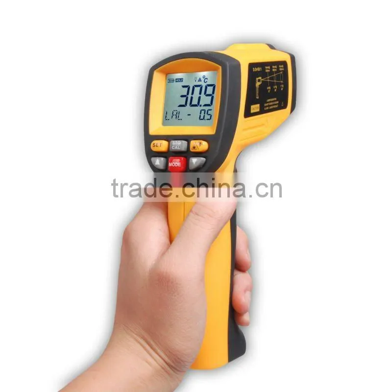 50:1 Non-contact Pyrometer -18~1150 C 0~2102 F 0.1~1EM Laser IR Infrared Thermometer
