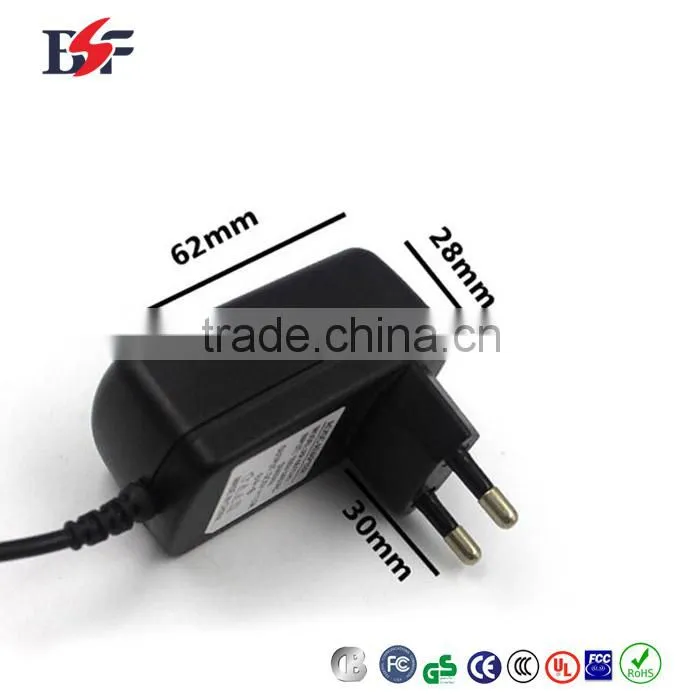 wall plug-in eu power adapter 5v 1.5a