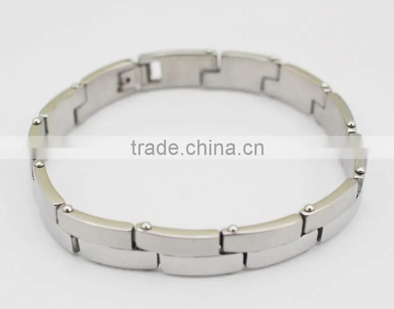 Silver Link Chain Stainless Steel Fashion Bracelet Men