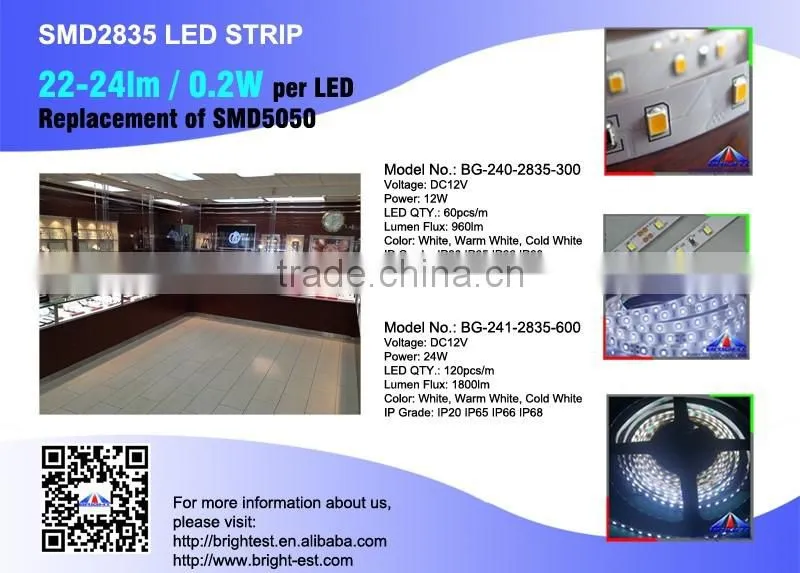 SMD2835 ultra bright lcd led backlight strip, 2835 warm white flexible smd led strip,Flexible LED Landscape Lamps