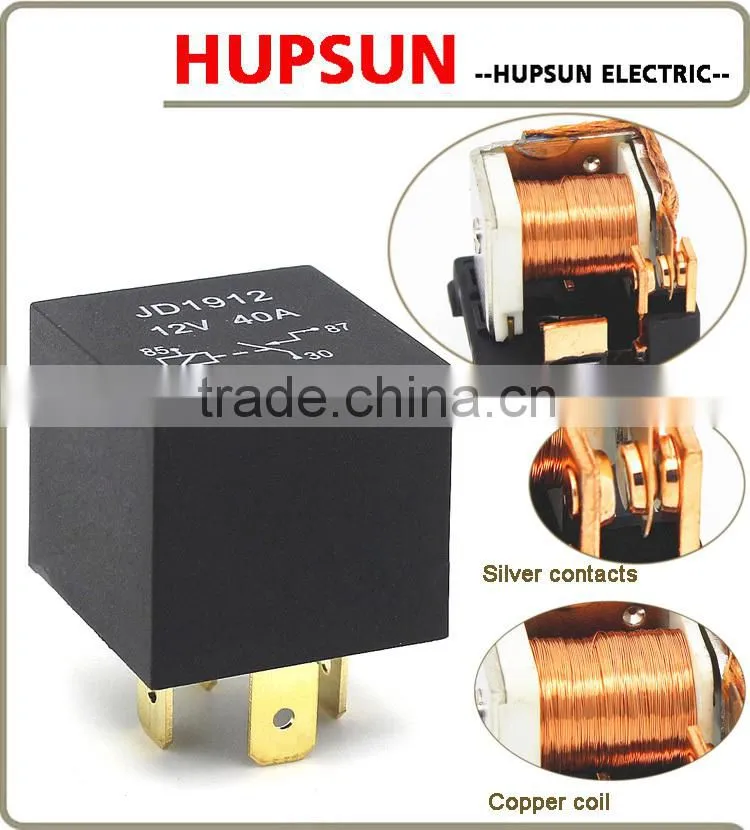 Water-proof SPST relay 12v 24v 40a normal open relay