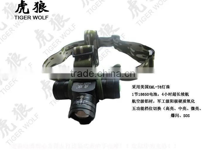 Aluminum High power xml t6 led headlamp headlight