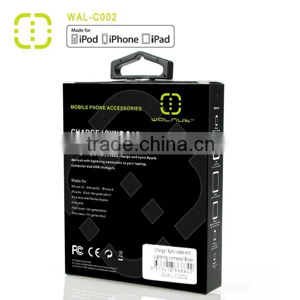 walnut brand OEM ODM mfi usb cable for apple mobile phones