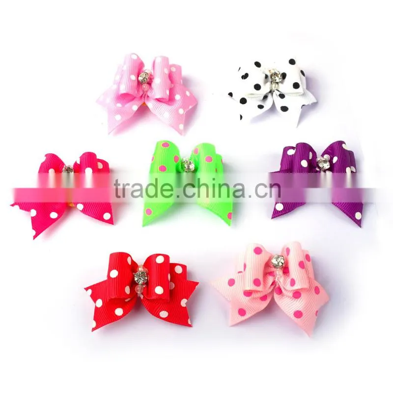 Multi Color Handmade Grooming Bows Wholesale Dog Hair Bows