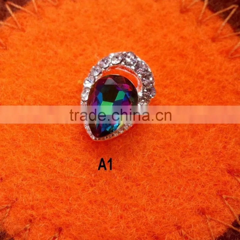 2016 New & Fashion Colorful Nail Art Alloy Rhinestone Decoration New Nail Crystal