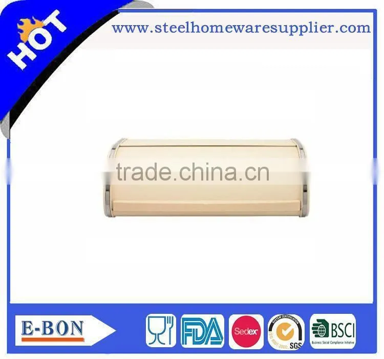 High quality stainless steel white ceramic bread bin