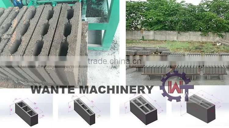 WANTE BRAND china hot selling lastest product QT4-24 concrete block making machine in alibaba india