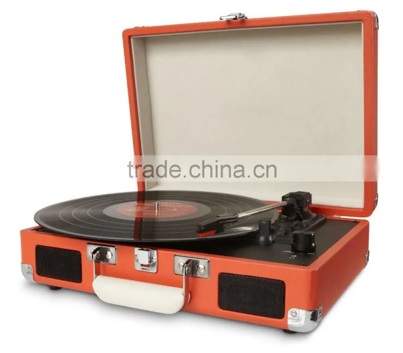 Suitcase USB-Turntable Digitizing portable VinylRecord Player with USB bluetooth