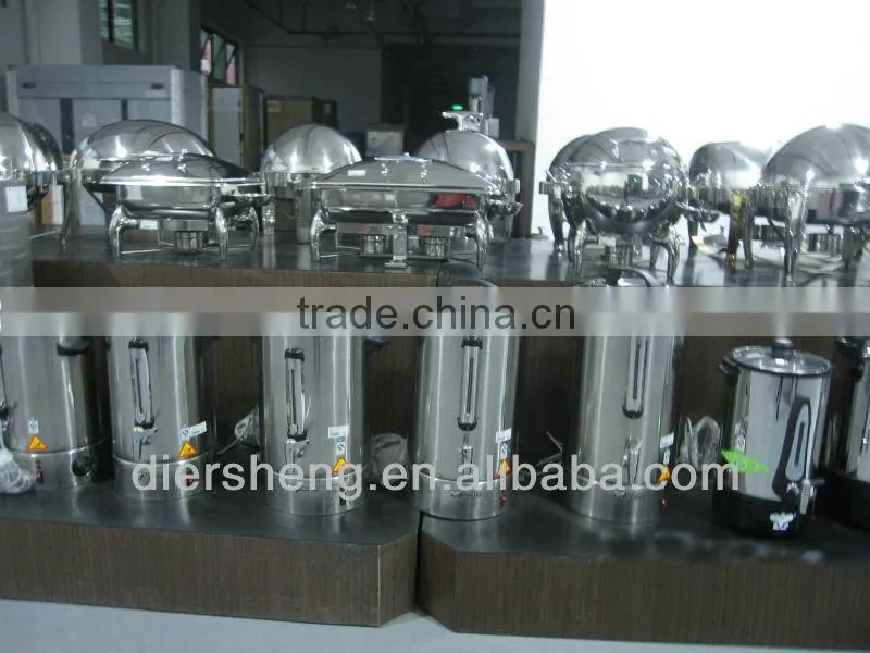 Round chafing dish with show window,chafing dish catering dish