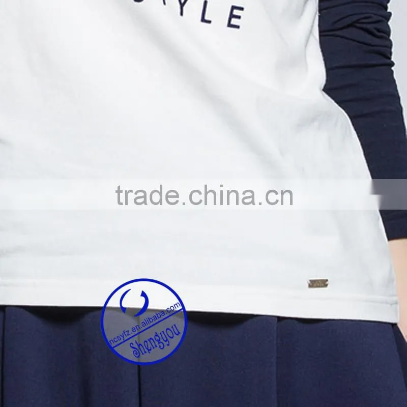 2015 China supplier custom fashion printed t shirt for women