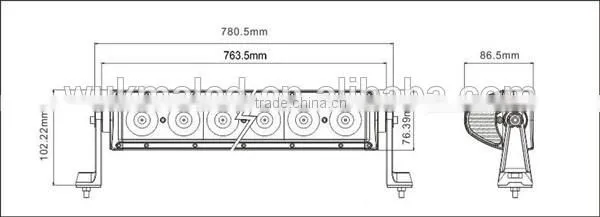 China auto parts 31.5" 140w Cre led off road light, 12V high power led beam for SUV, ATV, Jeep, Boat