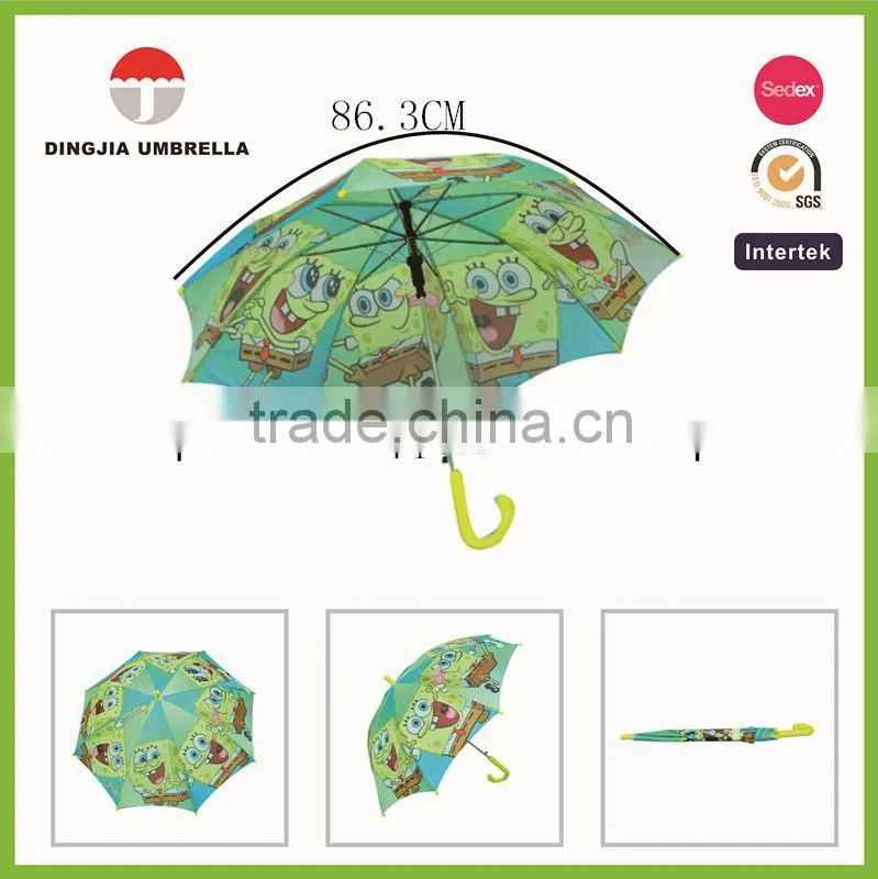 fashion heat trabsfer planting kids straight umbrella souvenir