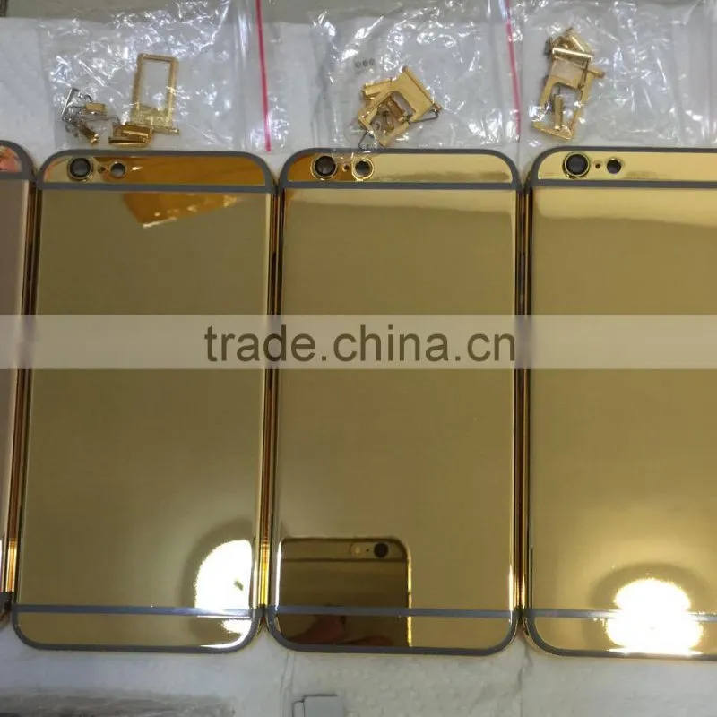 for iphone 6 gold back plate for iphone 6 housing gold back cover