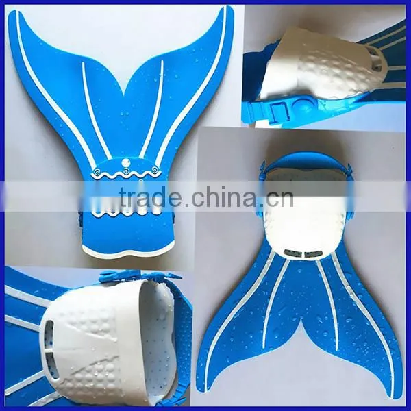 Fashion Design! Adjustable Swimming Diving Mermaid Tail Training Flipper Soft Material Monofin