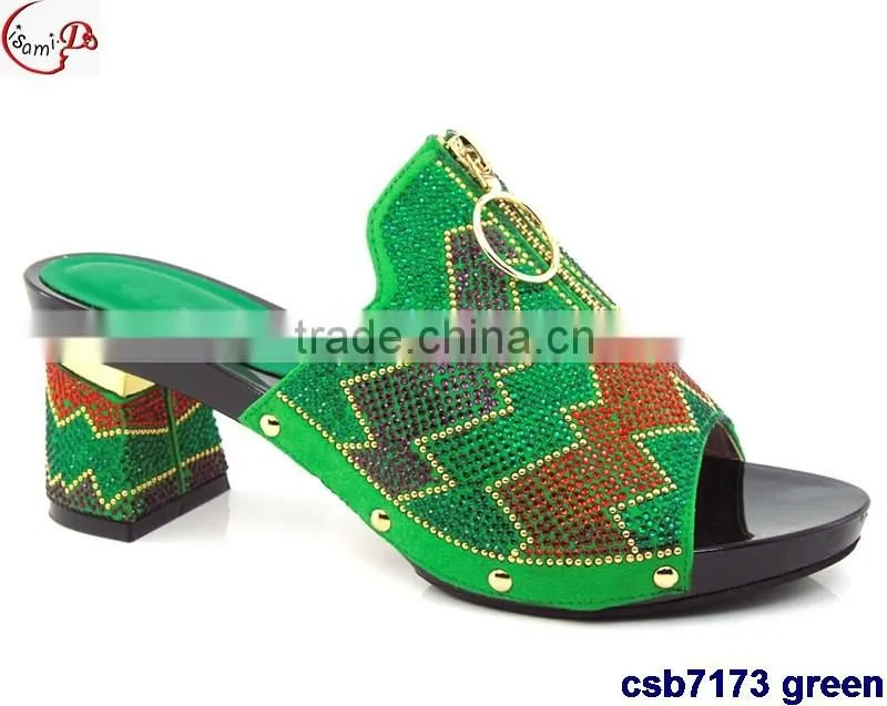 CSB7173 orange -blue-gold-green-red new coming italian design high quality hot selling lady sandals with stone on factory costy