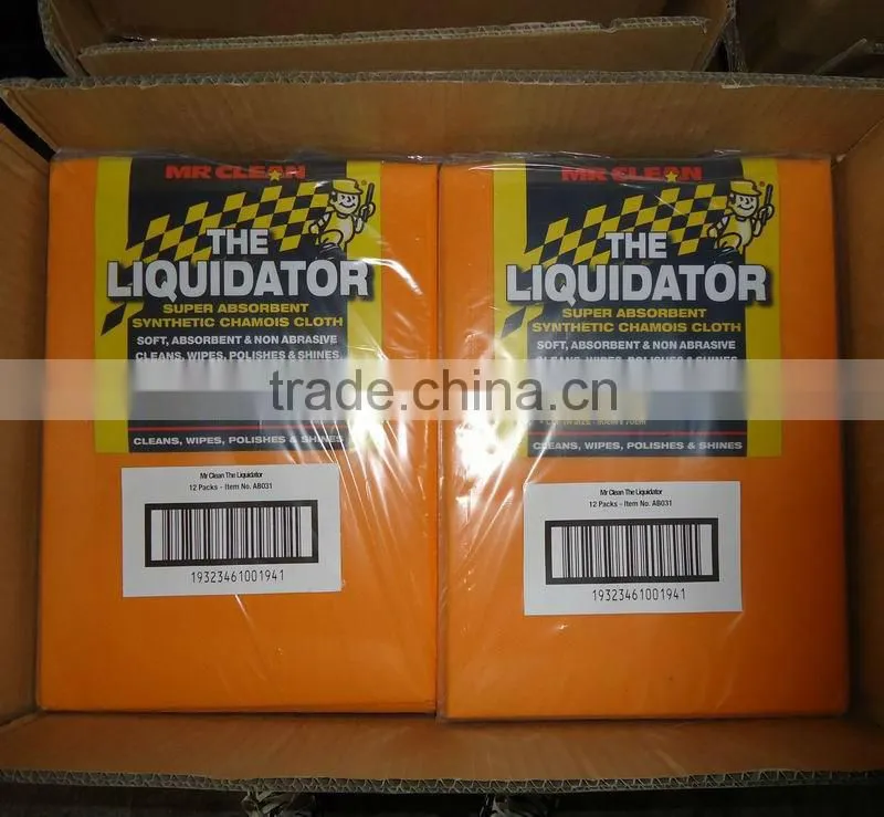 Orange super absorbent germany nonwoven cleaning cloth (NEEDLE PUNCHED NONWOVENS, 80%viscose, 20%polyester)