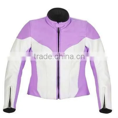 Ladies Leather Motorbike Jacket