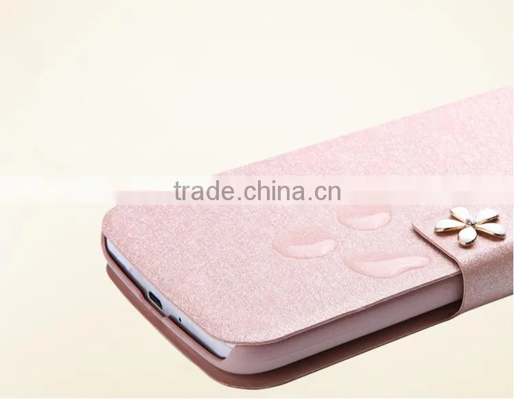 Silk Pattern Flip Leather Case With Card Slot Phone Case Wholesale For Samsung Grand 2