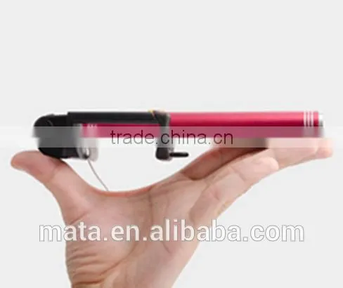 2015 New Products Foldable Wired Selfie Stick With Monopod