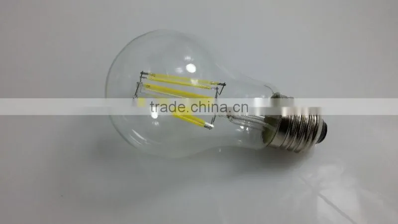 Full glass UL CE RoHS 230V 120V led vintage bulb 8w led filament