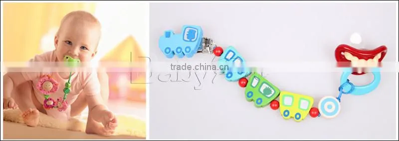 2015 New DIY Baby Products High Quality Cute Pacifier Holder Clip