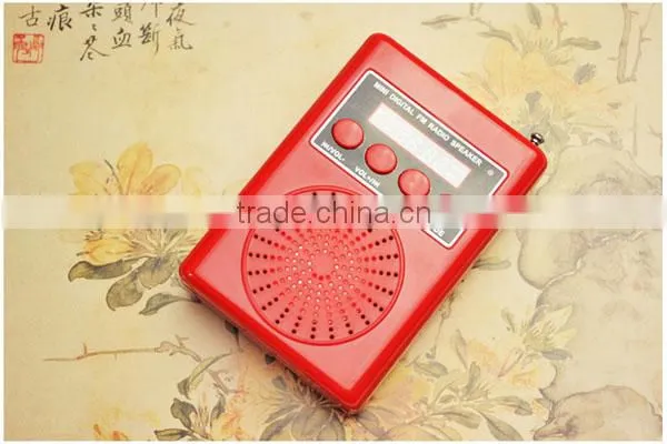 Robot-138 Portable card speaker, speaker with TF/Micro SD card/USB disks, radio fm