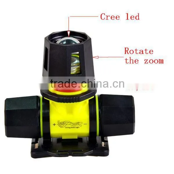 Hot sell Rechargeable Battery T6 LED Diving headlamp Diving Head light