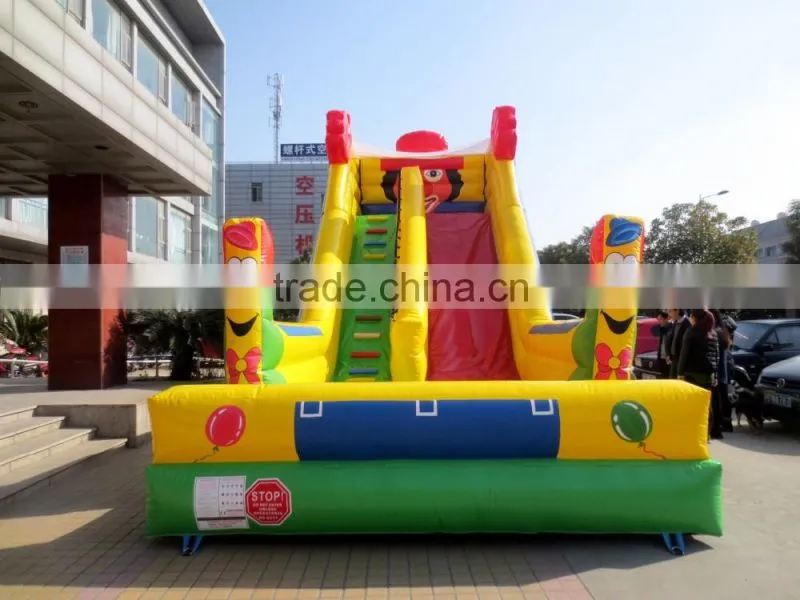Lanqu inflatable Clown Slide commercial inflatable slide