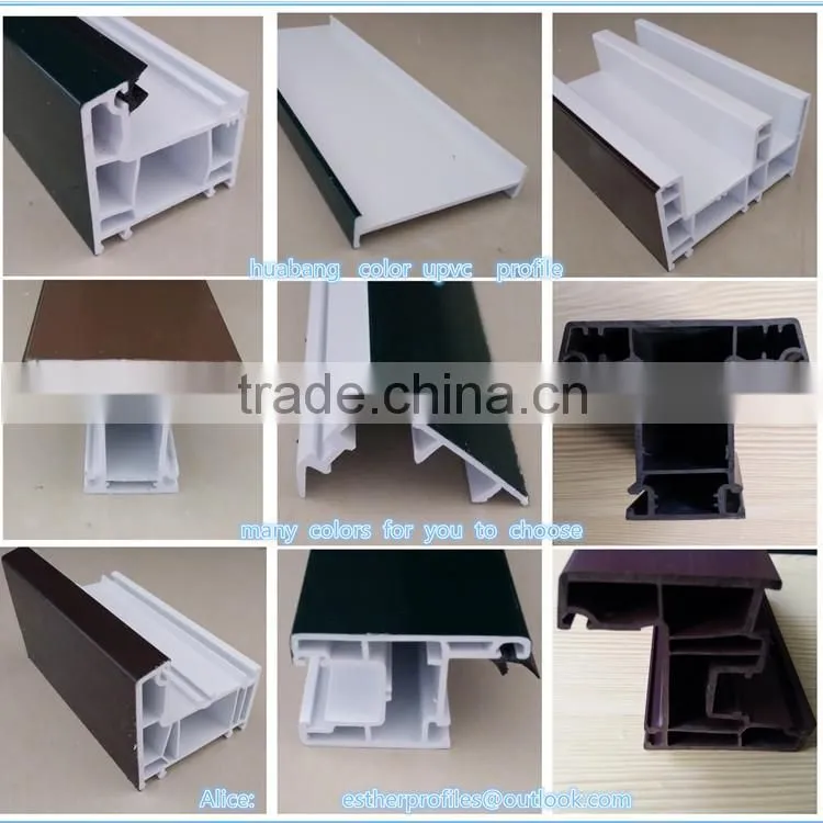 80 series sliding window/pvc window frame/cheap pvc window profile
