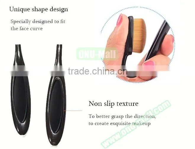 Beauty Salon Equipment Oval Cosmetic Toothbrush Shape Makeup Brush, Private Label Makeup Brush Alibaba Express China Supplier