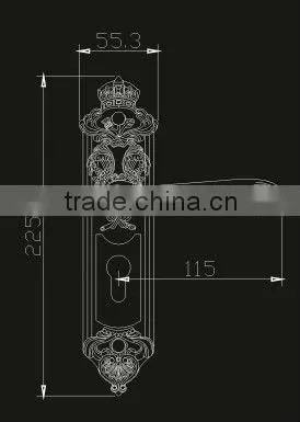 Brass door lock BC0335RG