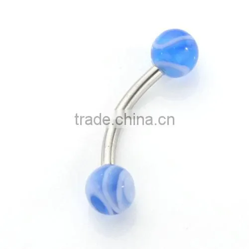 Attractive Stainless Steel Eyebrow Rings Fake Cheap Unique Cool Acrylic Cone Body Piercing Jewelry